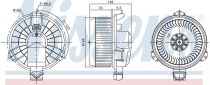 NISSENS 87420 Utastér ventillátor FORD FUSION US II / GALAXY IV / MONDEO MK5 / S-MAX