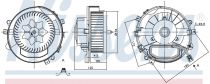 NISSENS 87426 Utastér ventillátor VOLKSWAGEN GOLF VII / GOLF VII SPORTSVAN / PASSAT B8 / T-ROC / TIGUAN II