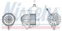 NISSENS 87428 Utastér ventillátor AUDI A4 / A4 ALLROAD / A5 / Q5 / RS4 / RS5 / S4 / S5 / SQ5
