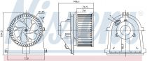 NISSENS 87437 Utastér ventillátor SEAT AROSA / CORDOBA / IBIZA II / LEON / TOLEDO II