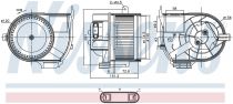NISSENS 87487 Utastér ventillátor RENAULT CLIO II