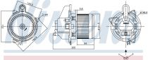 NISSENS 87501 Utastér ventillátor RENAULT DOKKER / LODGY