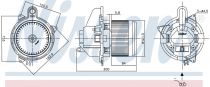 NISSENS 87502 Utastér ventillátor RENAULT DOKKER / LODGY