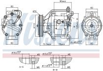 NISSENS 890047 Klímakompresszor TOYOTA YARIS I / YARIS VERSO