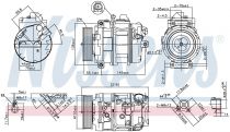 NISSENS 890069 Klímakompresszor BMW 1 / 3 / Z4