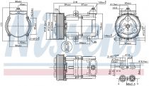 NISSENS 890081 Klímakompresszor FORD TRANSIT