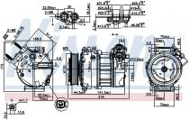 NISSENS 890123 Klímakompresszor RANGE ROVER III / SPORT
