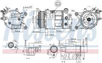 NISSENS 890226 Klímakompresszor NISSAN MURANO / TEANA