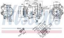 NISSENS 890264 Klímakompresszor