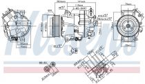 NISSENS 890267 Klímakompresszor OPEL ASTRA J / CASCADA / ZAFIRA C