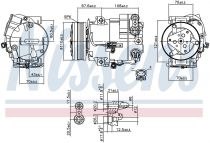 NISSENS 890268 Klímakompresszor OPEL ASTRA J