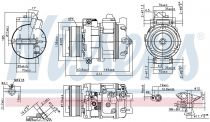 NISSENS 890292 Klímakompresszor BMW X5