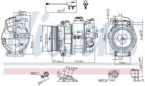 NISSENS 890306 Klímakompresszor RANGE ROVER SPORT