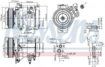 NISSENS 890332 Klímakompresszor TOYOTA PREVIA / ESTIMA