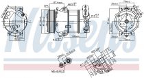 NISSENS 890339 Klímakompresszor FIAT 500 L / TIPO