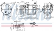 NISSENS 890354 Klímakompresszor OPEL SIGNUM / VECTRA C