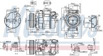 NISSENS 890358 Klímakompresszor