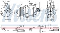 NISSENS 890359 Klímakompresszor BMW 1 / 3 / X3 / X4