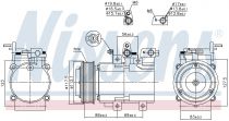 NISSENS 890395 Klímakompresszor KIA SORENTO I