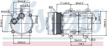 NISSENS 89046 Klímakompresszor FORD GALAXY I / GALAXY II / TRANSIT
