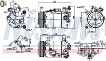NISSENS 890601 Klímakompresszor BMW 1 / 2 / 3 / 3 GT / 4