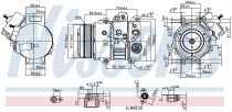 NISSENS 890631 Klímakompresszor LEXUS GS III / IS-F / LS IV