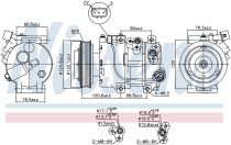 NISSENS 890651 Klímakompresszor HYUNDAI ix35