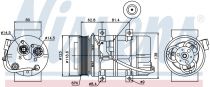 NISSENS 89069 Klímakompresszor VOLVO S60 / S70 / S80 I / V70 / XC 70