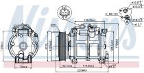 NISSENS 89074 Klímakompresszor
