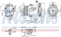 NISSENS 89096 Klímakompresszor OPEL ASTRA H / ZAFIRA B