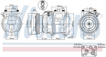 NISSENS 89154 Klímakompresszor