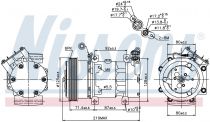 NISSENS 89159 Klímakompresszor RENAULT CLIO II / KANGOO I / MEGANE 1 / SCENIC I