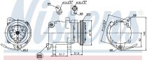 NISSENS 89163 Klímakompresszor