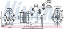 NISSENS 89196 Klímakompresszor