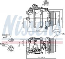 NISSENS 89198 Klímakompresszor