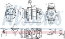 NISSENS 89212 Klímakompresszor OPEL CORSA D / CORSA E