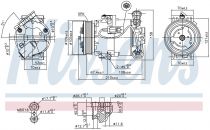NISSENS 89215 Klímakompresszor OPEL ASTRA H