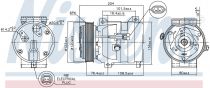 NISSENS 89217 Klímakompresszor RENAULT LAGUNA 2 / VEL SATIS