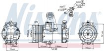 NISSENS 89222 Klímakompresszor OPEL ASTRA H / ZAFIRA B