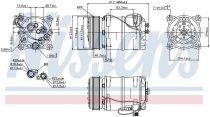 NISSENS 89249 Klímakompresszor VOLVO 850 / C70 / S70 / V70 / XC 70