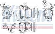 NISSENS 89253 Klímakompresszor HYUNDAI ACCENT / ELANTRA / LANTRA