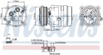 NISSENS 89259 Klímakompresszor FIAT BRAVA / BRAVO I / TEMPRA / TIPO