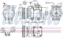 NISSENS 89265 Klímakompresszor KIA CARENS I / CARENS II / PICANTO / SPORTAGE II