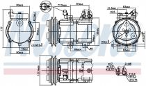 NISSENS 89283 Klímakompresszor HYUNDAI H-200 / H1