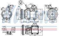 NISSENS 89286 Klímakompresszor HYUNDAI ELANTRA / TUCSON