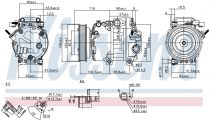 NISSENS 89295 Klímakompresszor KIA MAGENTIS II / OPTIMA II