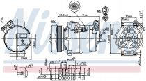 NISSENS 89308 Klímakompresszor