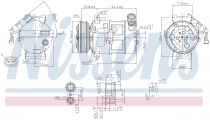 NISSENS 89310 Klímakompresszor FIAT CROMA