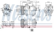 NISSENS 89317 Klímakompresszor VOLVO C70 / S70 / V70 / XC 70