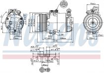 NISSENS 89322 Klímakompresszor OPEL ASTRA G / ZAFIRA A